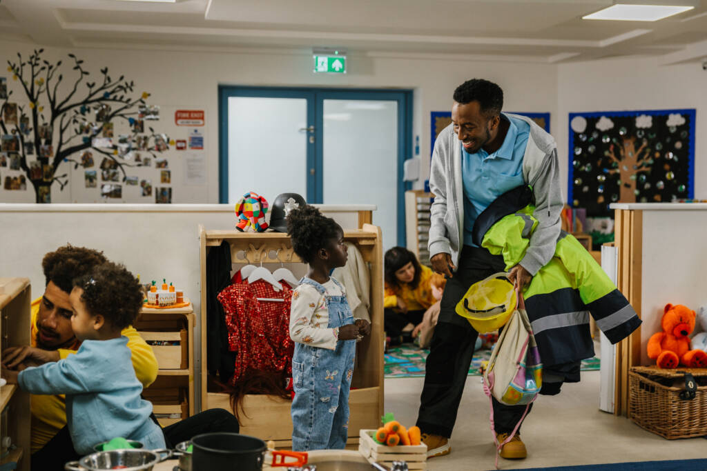 Children engaged in indoor learning at Stages Academy