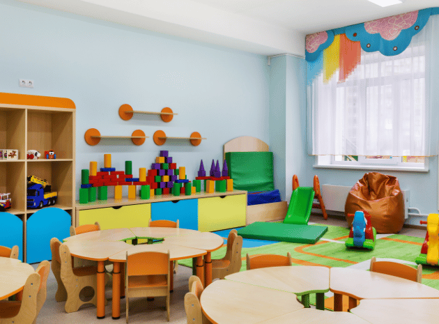 Bright classroom at Stages Academy