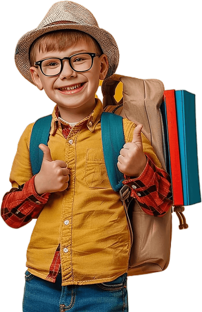 Happy Boy Student